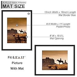 A PLUS MAX 12x16 Picture Frame Set of 3, Engineered