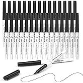 Shuttle Art Permanent Markers, 30 Pack Black Permanent Marker set,Fine Point, Works on Plastic,Wood,Stone,Metal and Glass for Doodling, Marking