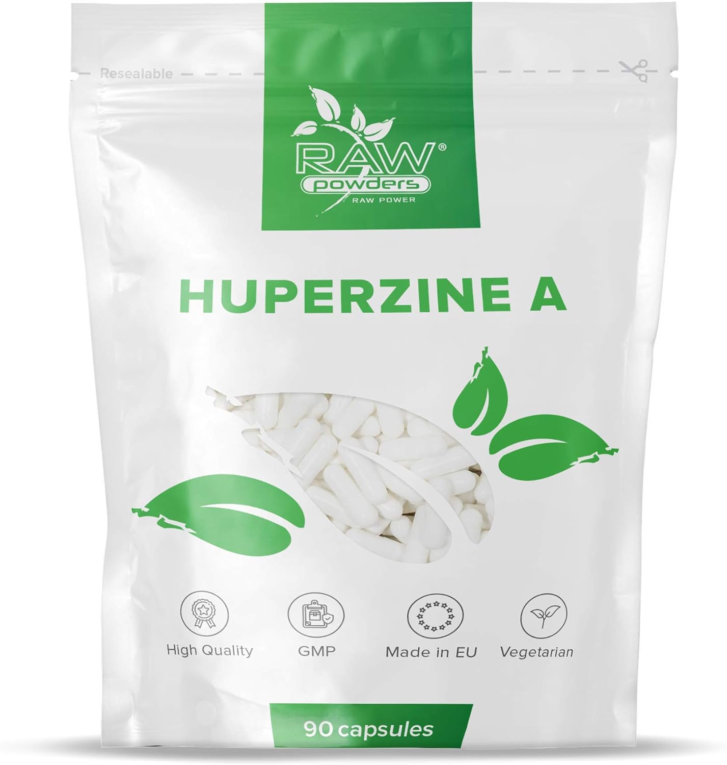 Huperzine A 225mcg, 90 Capsules, Memory & Cognitive Support, Pure Ingredients, GMO & Gluten Free