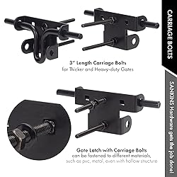 SANKINS Slide Bolt Gate Latch,Sliding Bolt Door