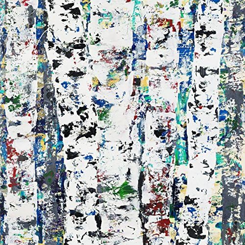 Canvas Wall Art Modern Home Decor Tree Canvas Birch Tree Art "Tranquility II" Giclee Canvas Birch Tree Print 6x6, 12x12, 24x24 by Artist Amber McDowell