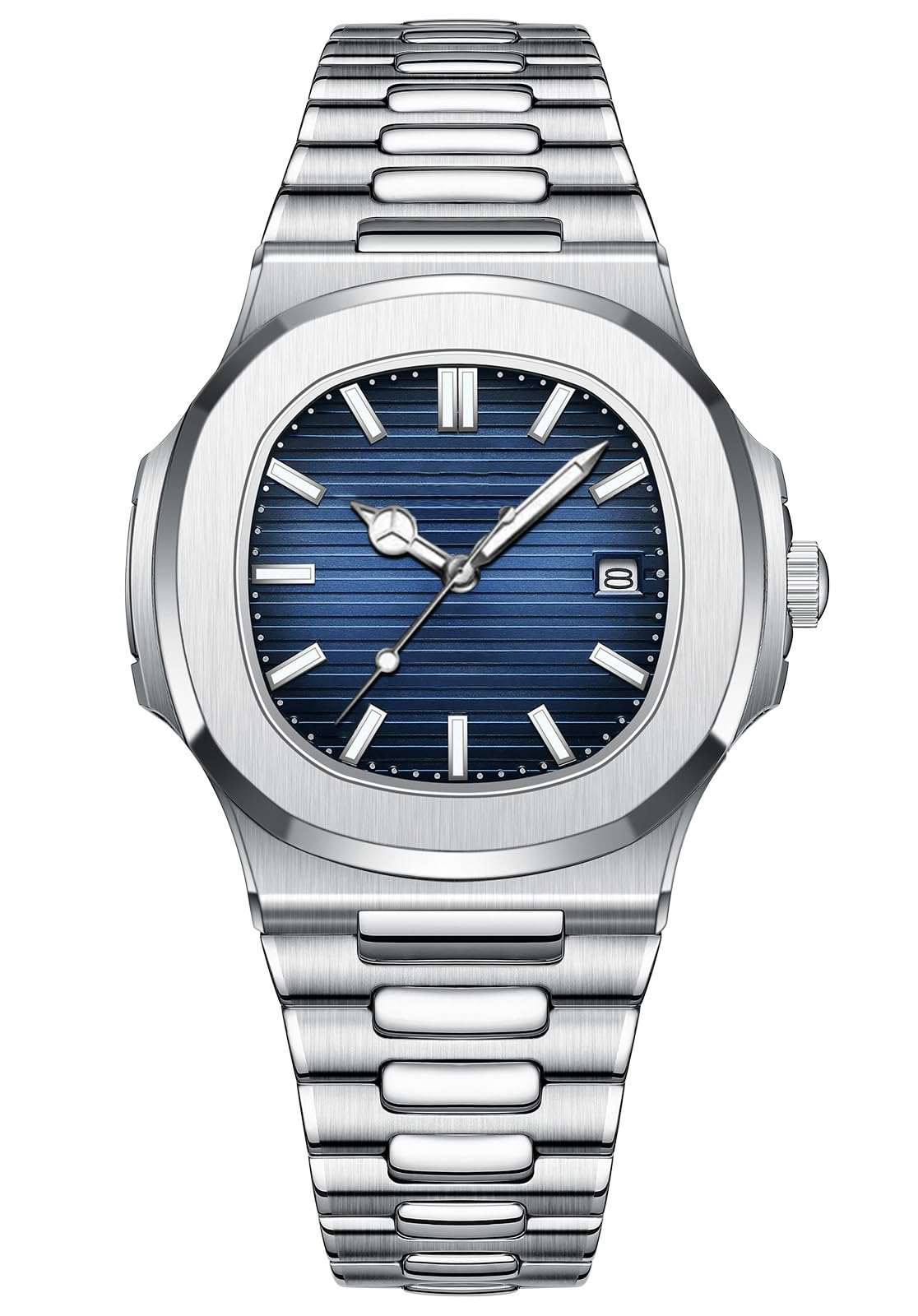 Men Quartz Movement Watch，Waterproof Luminous Men's Watch, Stainless Steel Strap Business Watches
