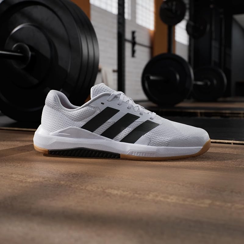 Uomo Dropset Base Training Shoes, Cloud White/Core Black/Lucid Red, 46 2/3 EU