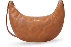 Telena Crossbody Bags for Women Leather Saddle Bag Hobo Shoulder Purse with Adjustable Strap