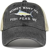 Enodtter Women Want Me Fish Fear Me Hats for Men
