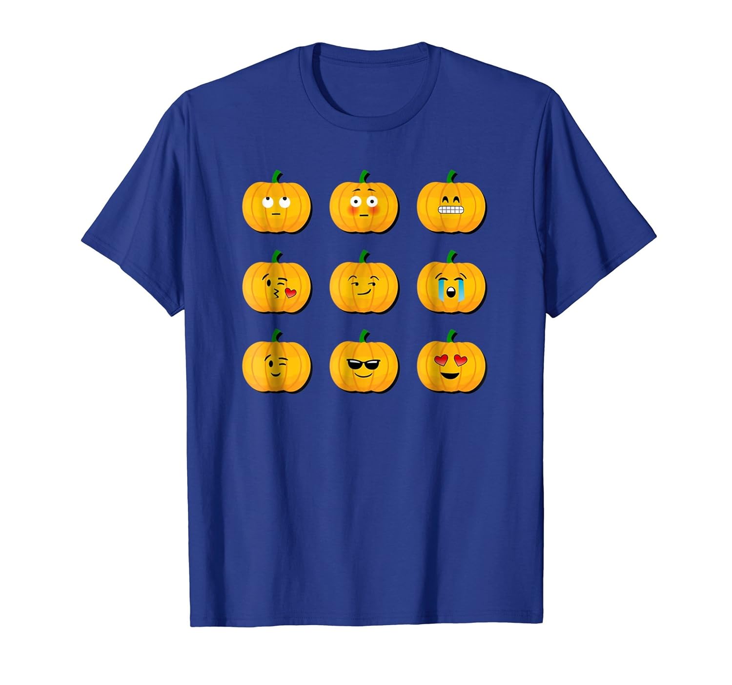 Pumpkin Faces Tshirt For Halloween-ANZ