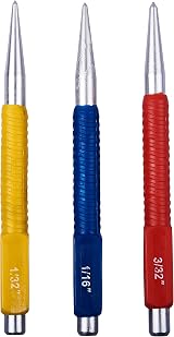 Amtech H0865 3 Piece Colour Coded Centre Punch Set view 3
