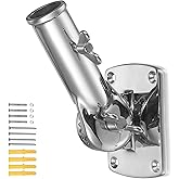 ZOMCHAIN Flag Pole Bracket, Flag Pole Holder - 316 Marine Grade Stainless Steel, Heavy Duty for 1inch Flag Pole Mount
