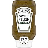 Heinz Sweet Relish, 12.7 fl oz Bottle | Tangy &amp; Savory, Made from Quality Vegetables &amp; Spices, a Perfect Topping for Hot Dogs &amp; Burgers