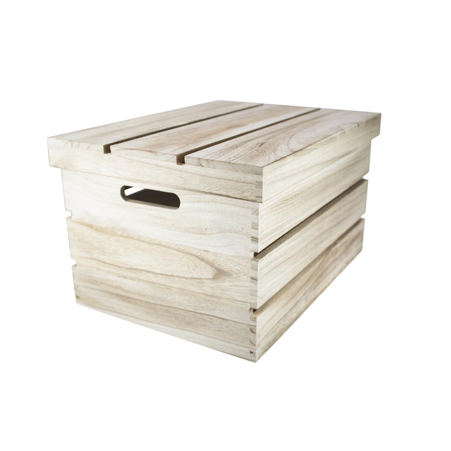 West5Products Large Rustic Design Vintage Wooden Storage Crates with