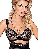 Sexy Black Cupless Shelf Bra Lingerie Set Retro Suspender