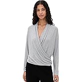 Vince Women's Relaxed Long Sleeve Fixed Wrap Top