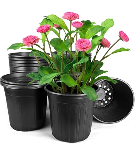 Amazon.com: 7 New Plastic Nursery 5 Gallon Trade Pot ~ Actual Volume: 3.9  Gallons : Patio, Lawn & Garden