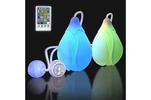 POITOI LED Poi Balls USB Rechargeable with 34 Vibrant Color Light Modes & Patterns LED poi Handles Soft Durable Cases Adjustable Thicker Ropes