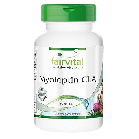 Myoleptin CLA 1000mg konjugierte Linolsäure 90 Softgels - Für Waschbrettbauch und schlanke Hüfte