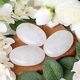 XIANNVXI Clear Quartz Palm Stone 2.4” 0.7” Thick Healing Crystal Gift Boxed view 3