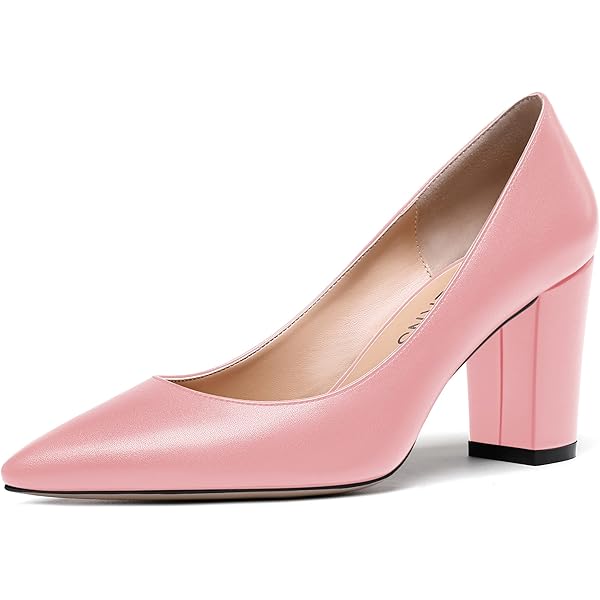 Amazon.com | WAYDERNS Women's Baby Pink Matte Slip On Solid