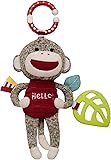 Amazon.com: Baby Starters Sock Monkey Striped Blanket, Tan: Baby