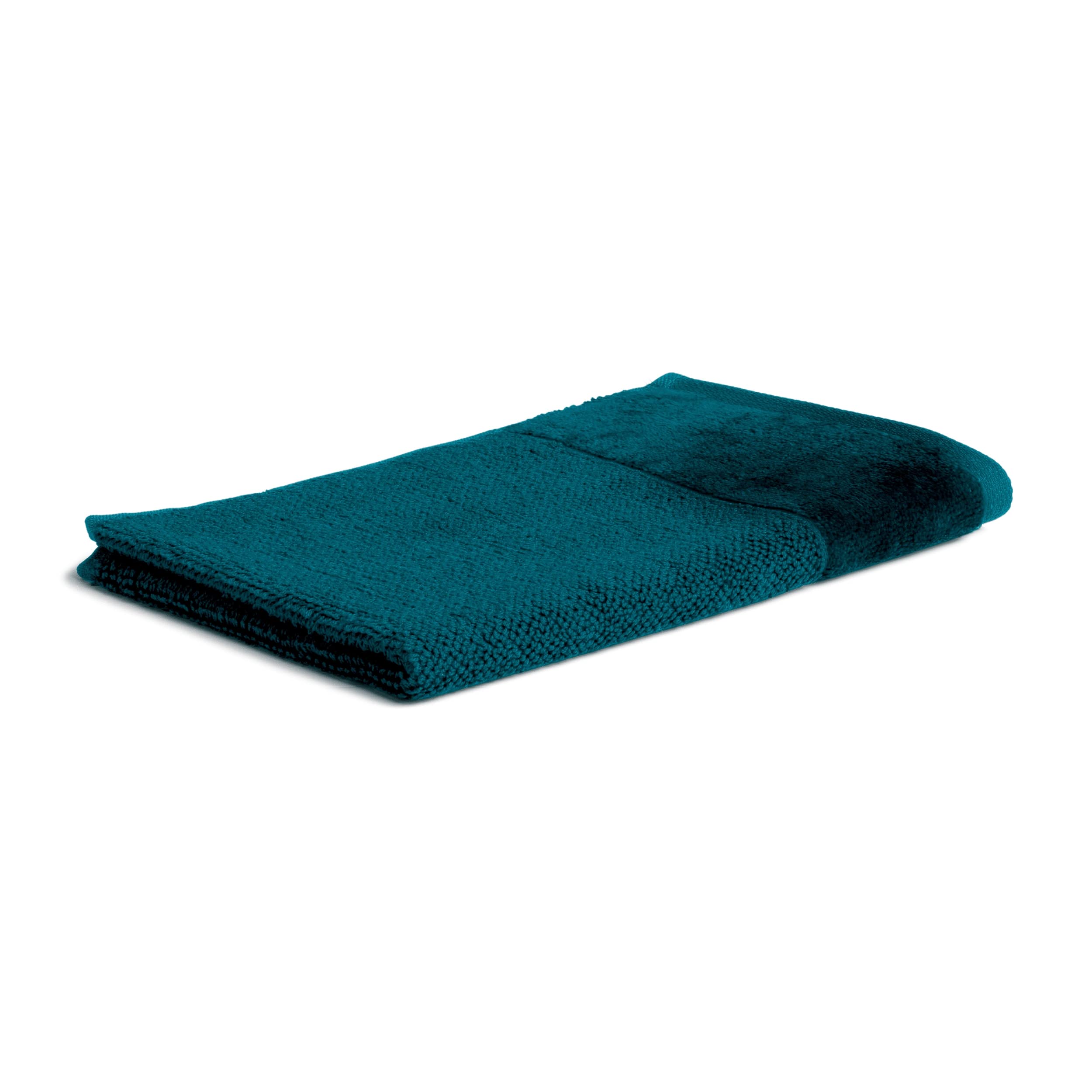 Möve Bamboo Luxe guest towel 30 x 50 cm made of 60% cotton / 40% viscose from bamboo cellulose, deep lake