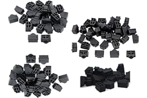 HUAWELL 200PCS Hub Port RJ45 Anti Dust Cover Cap Protector Plug Black Silicone Ethernet