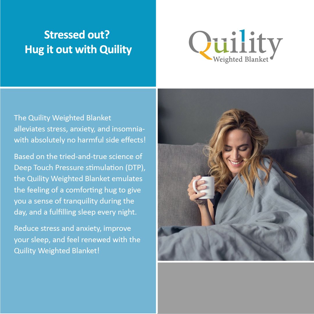 Quility Premium Adult Weighted Blanket Removable Cover | 20 lbs | 60