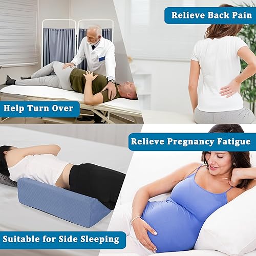 Jacobable Bed Wedge Pillow for Side Sleepers, Body Position Wedges
