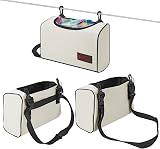Vinsani Clothes Peg Bag Premium Waterproof Wearable Storage 300 Pegs Cream view 3