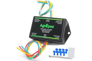 Agrieyes 2-to-3-Wire Trailer Light Converter, Splice-in Trailer Wiring Converter for Tow, Tail Light Converter for RV, Dinghy, Pickup LED Compatible