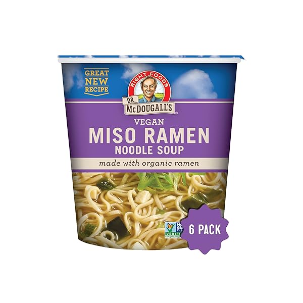 DR. MCDOUGALL’S VEGAN MISO RAMEN SOUP – INSTANT...
