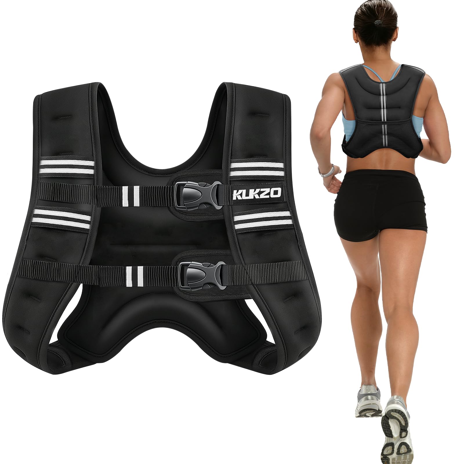 Photo 1 of ***SIMILAR  PRODUCT*** Weighted Vest Woman,12 Lb Unisex Reflective Strength Training Weight Vest For Running, Jogging, Cardio & Workouts