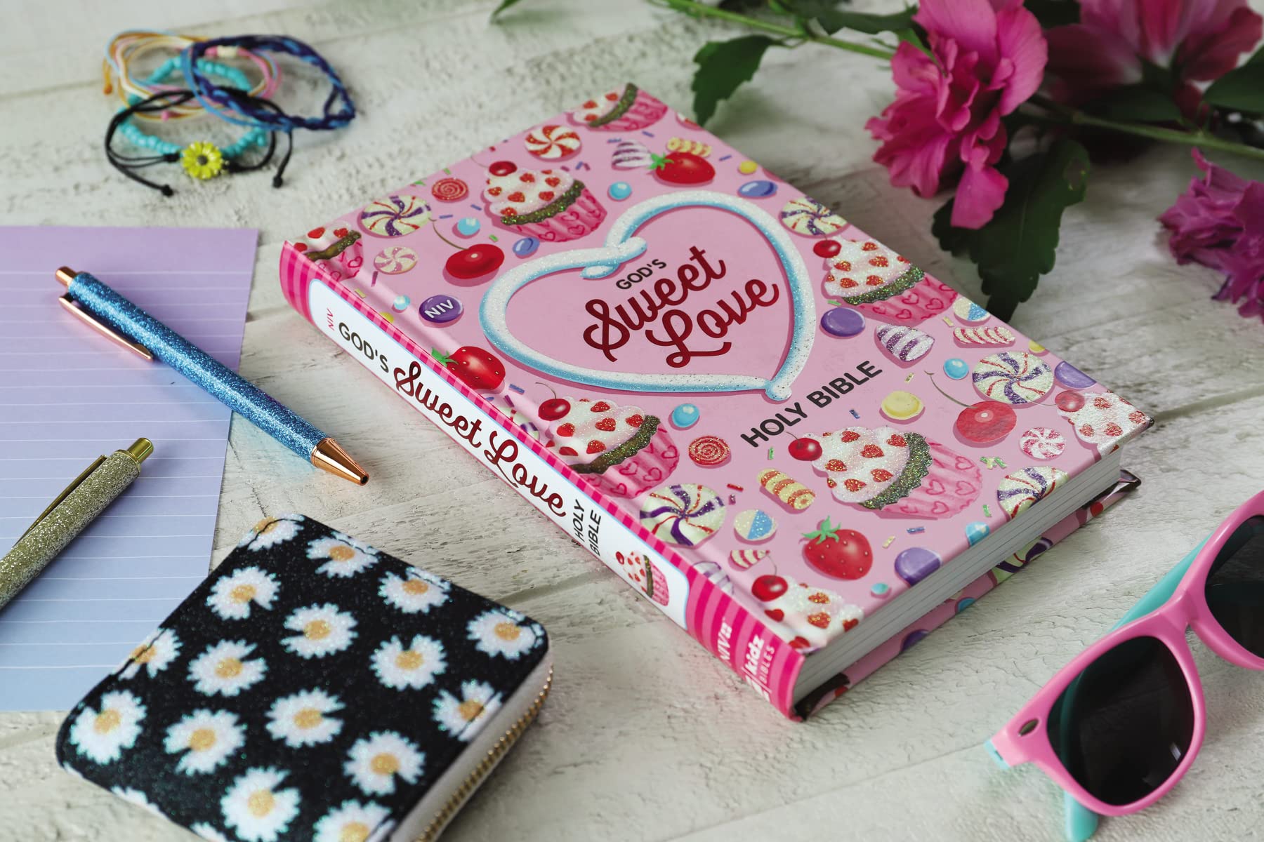 NIV, God's Sweet Love Holy Bible, Hardcover, Comfort Print