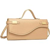 NEWBELLA Women's Elegant Evening Bag - Top Handle Shoulder Bag with Detachable Strap, Fashionable Crossbody Bag Clutch Purse