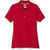 French Toast Women's Cotton Blend Stretch Pique Short Sleeve Polo Shirt