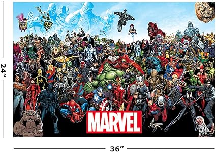 pic All Marvel Characters Poster poster stop online marvel comics universe comic poster print all marvel characters size 36 x 24