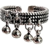 CH.yishi Handmade 925 Sterling Silver Ring Adjustable Stacking Ring Vintage Statement Ring Personalized Jewelry for Women & Men