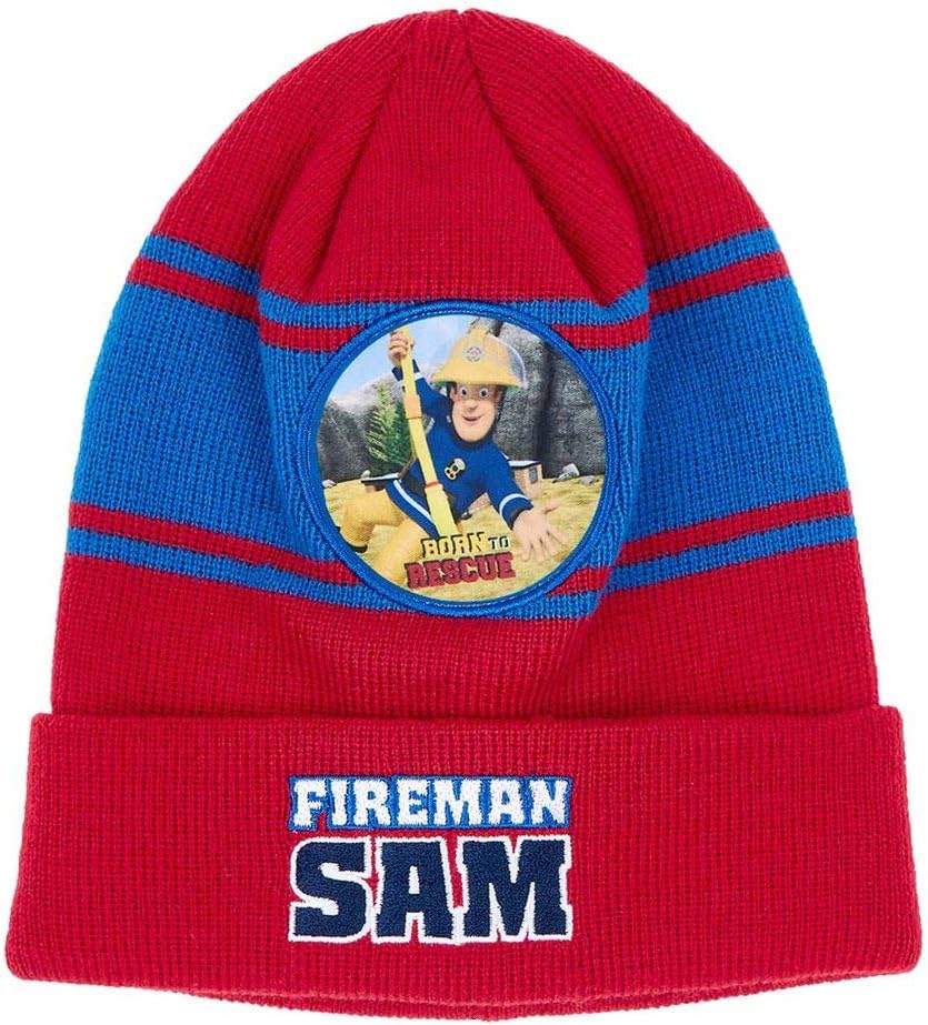 Fireman Sam Selection Knitted Hat | Size 52-54 Kids Headgear