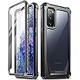 Poetic Guardian Series for Samsung Galaxy S20 FE 5G Case (2020 Release), Full-Body Hybrid Reinforced Shockproof Protective Rugged Clear Bumper Cover Case with Built-in-Screen Protector, Black/Clear