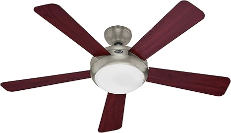 Hunter 21627 Palermo 52 Inch Brushed Nickel Fan Ceiling