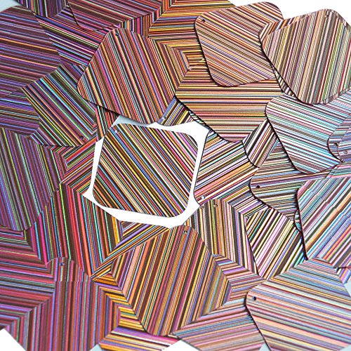 Sequin Lilac Lavender Square Diamond 1.5 inch City Lights Reflective Couture Loose Paillettes. Made in USA.