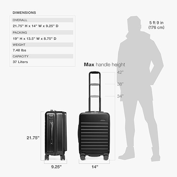 TRAVELER’S CHOICE MYKEL DUAL OPENING POLYCARBONATE HARDSIDE SUITCASE WITH SLEEVE AND ERGONOMIC HANDLE