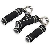 Champion 2-Pack Hand Grip Strengthener, Medium Resistance Grip Strength Trainer with Soft Foam Handles, Forearm and Wrist Trainer for Home Gym Workouts, Stress Relief and Daily Conditioning