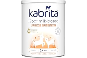 Kabrita Junior Goat Milk Powder for Kids - Easy to Digest Powdered Goat Milk Ages 2-7 - Immunity Boosting Containing Vitamin C, D, E, Protein & Calcium - Non-GMO Gentle on Sensitive Tummies - 14Oz