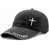 Christian Baseball Cap for Men & Women - Embroidered Jesus Cross Hat, Adjustable Faith-Based Gifts