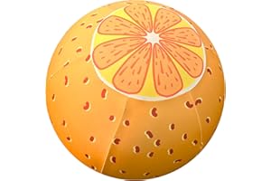 horzmetnex 40 Inch Horse Ball Cover ，Ball Cover for Horses,High-Strength Fabric,Orange Pattern