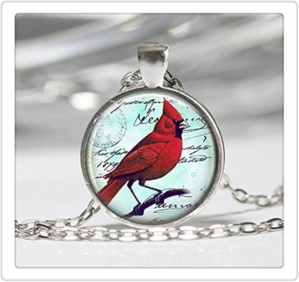 Cardinal Jewelry Cardinal Necklace Cardinal Red Bird Necklace Amazon.ca Jewelry