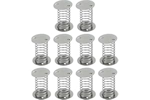 HNGSON Spiral Wobbles Spring Silver Spring Base Double Sided Spring 1.37"×1", 10PCS for Craft