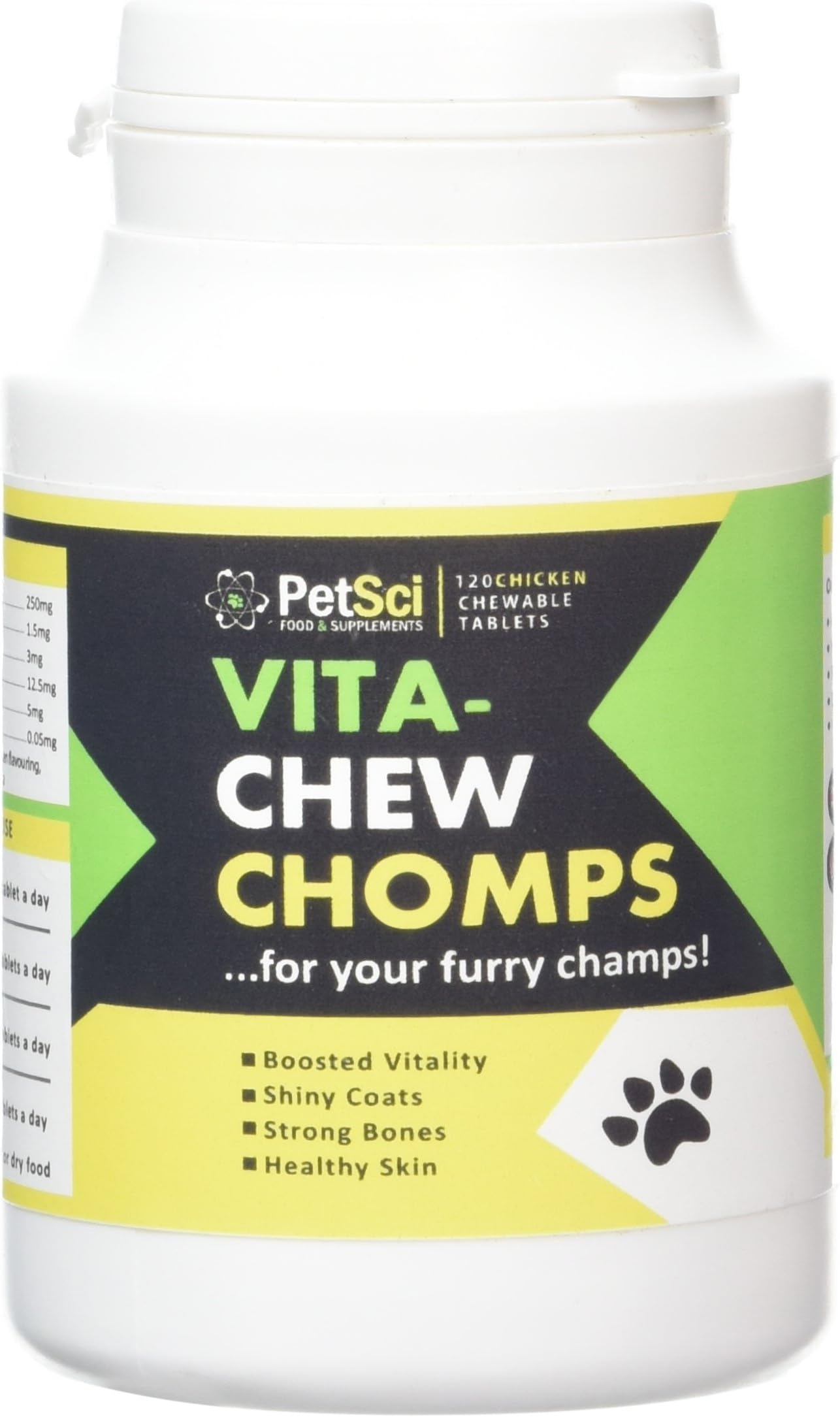PetSci Vita-Chew Chomps Joint Aid for Dogs and Glucosamine Multivitamins for Dogs