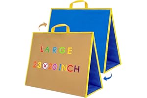 PENGFULL large Felt Flannel Board 22.8*19.7 In,Felt Story learning Board for Toddlers,Classroom,Preschool,Kiddie Corner, Interactive,Foldable,Stand,For Walls Felt Baord,Double-Sided Use,Gifts for Kids
