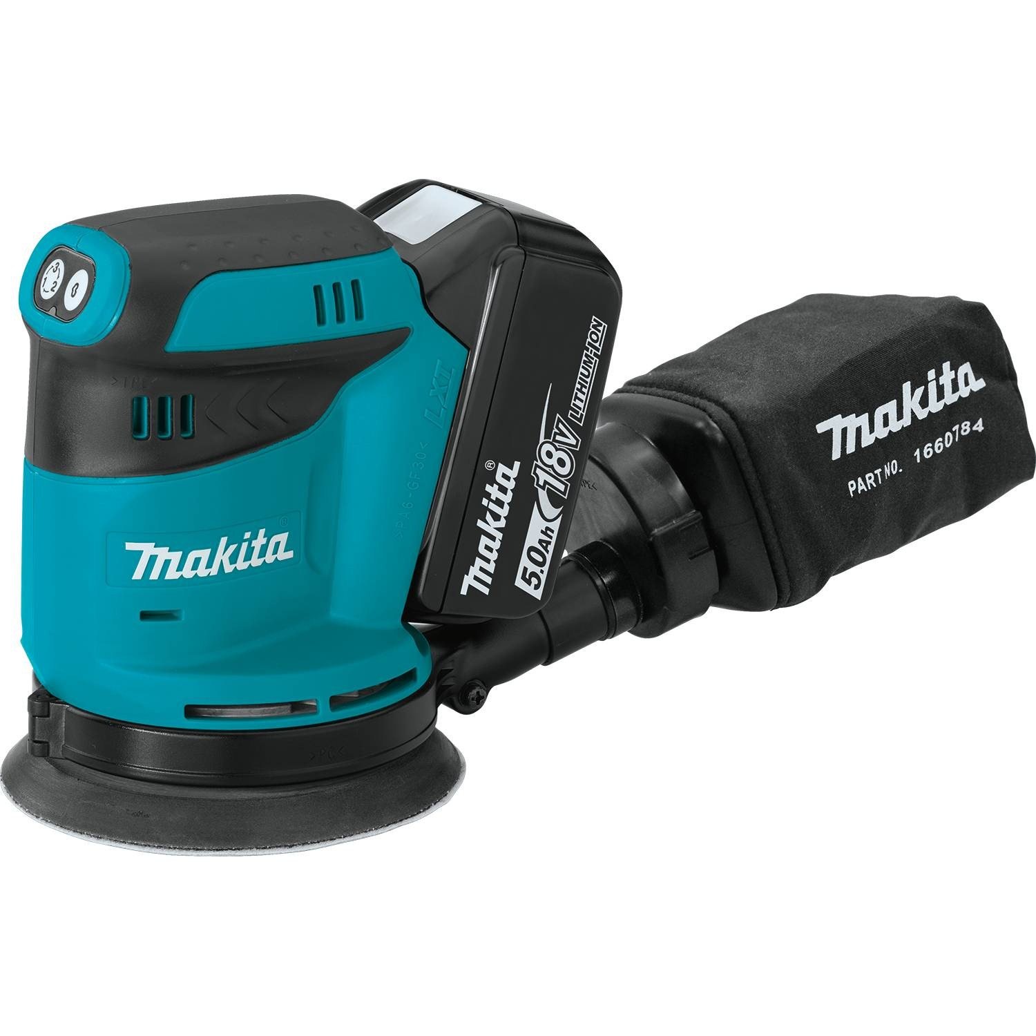 Makita XOB01T 5.0 Ah 18V LXT LithiumIon Cordless 5" Random Orbit
