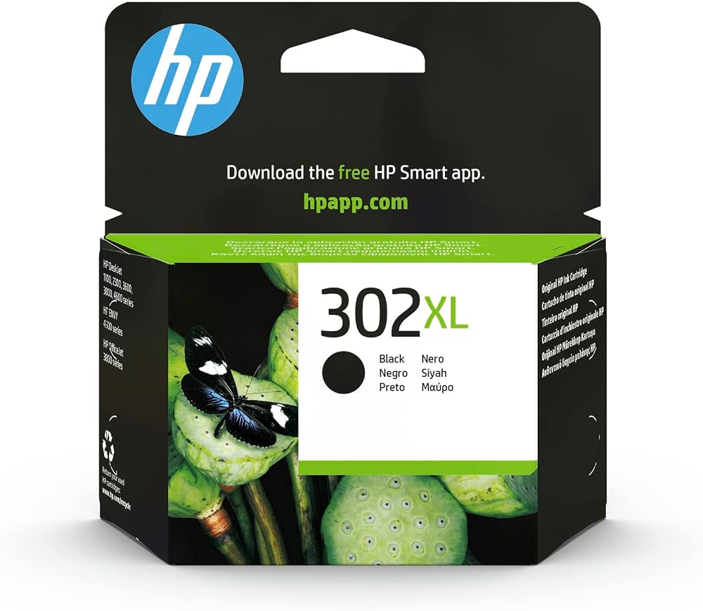 HP F6U68AE 302XL High Yield Black Original Ink Cartridge